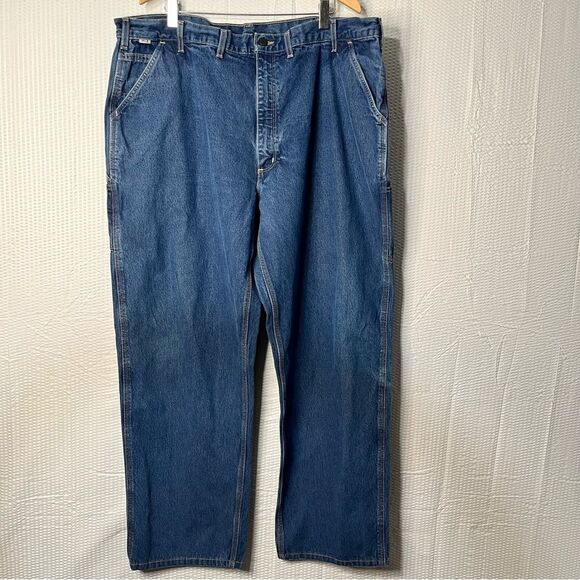Carhartt FR Relaxed Fit HRC2 Utility Work Jeans Size W46 L34 - Picture 7 of 11